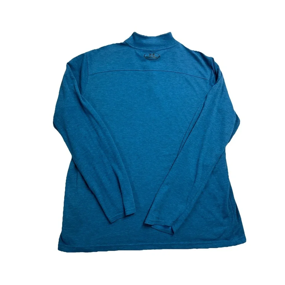 Under Armour Mens Blue Long Sleeve Quarter Zip Pullover Sweater Size XL